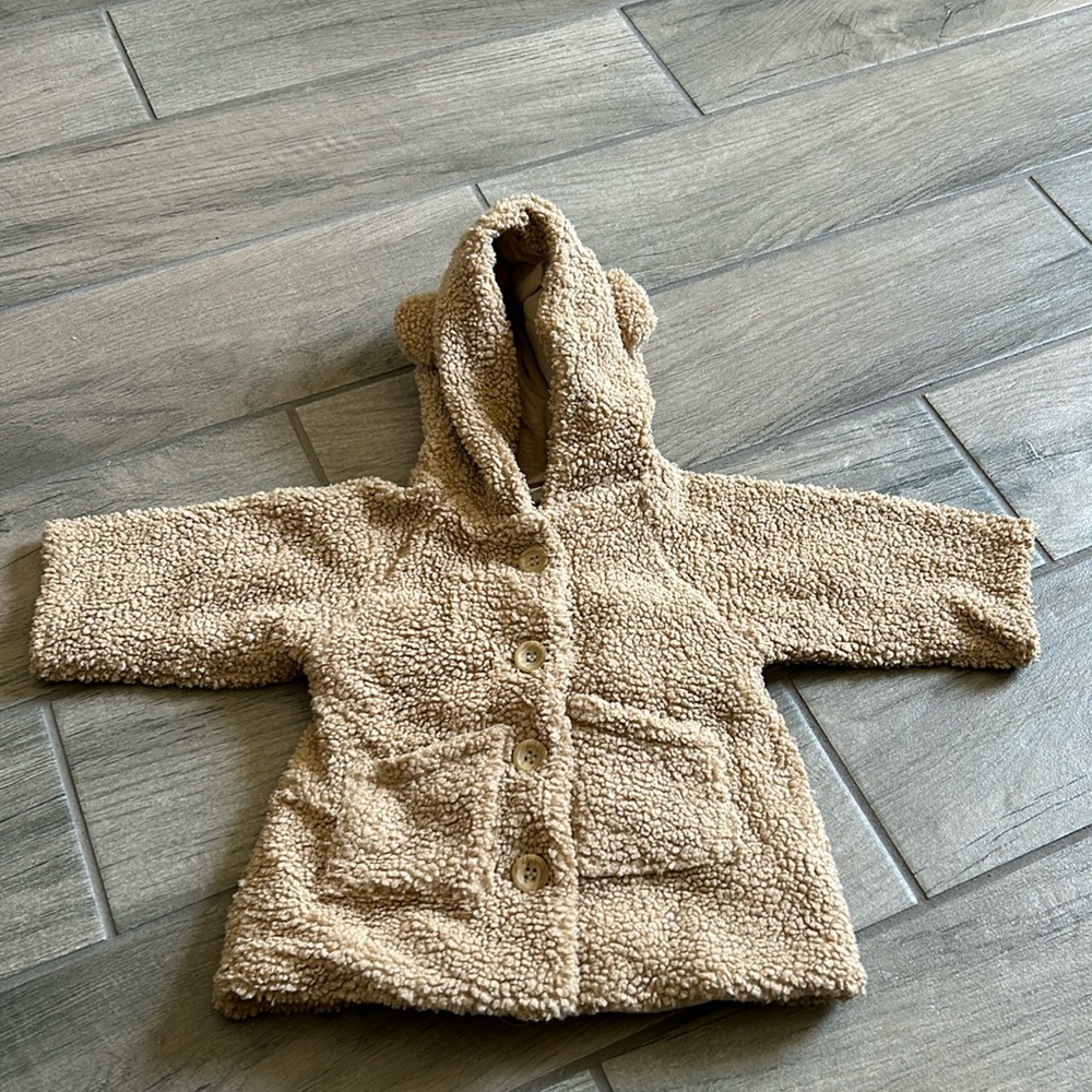 Pure baby teddy bear jacket